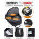 Huili backpack men's casual computer bag splashproof travel backpack business student junior high school student high school student college student school student school student school student black [upgrade enlarged version]