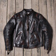 JEEP SPIRIT horsehide motorcycle leather jacket washed and aged Tom Hardy classic stand collar retro men's leather jacket men's coat men horsehide heavy color rubbing M