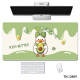Almohadilla de mouse de dibujos animados lindo gato de tres colores para almohadilla de escritorio de oficina extra grande para hombres y mujeres de estilo antiguo Estación de texto rica para portátiles de teclado para portátiles aprendizaje de la muñeca de la muñeca.