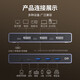 绿联CM695 KVM切换器 DP1.4视频切换器二进一出台式机笔记本电脑显示器鼠标键盘转换器USB打印机共享器 DP1.4版本【二进一出KVM】切换器25150