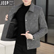 Jeep Spirit Jacket Herren neuer Reversbriefbrief Hemd 2025 Frühlings- und Herbst-Arbeitskleidung mittleren und jungen Jacke Top 826 Khaki 90-110jin [Jin gleich 0,5 kg] m