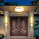 Luz de techo de puertas duradera Light Foyer House Eves Balcón Balcón Balcón Outdoor Light Al aire libre Puerta impermeable NUEVA 6626-30 CM-TRES COLLO CAMBIO DE LIGHT-24W