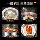 Xiangfenglaiyu 316 stainless steel steamer extra thick multi-bottom three-layer soup steamer double-layer household steamer soup pot multi-purpose large water pot multi-bottom three-layer steamer thickened 32cm 13 inches