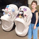 Huota (Huota) Kulomi Girls 'Cave Shoes Summer 2025 New Children's Anti-Slip Baby Boot Boot Sandalias Fashion Fashion White [Vertical] 34