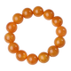 Potala Palace unique chicken fat yellow beeswax bracelet plain ring amber bracelet for men and women with beads about 15mm as a gift for friends