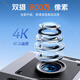 
Caregivers 4G surveillance camera indoor and outdoor zoom high-definition surveillance wireless wifi doorway outdoor home 360-degree panoramic view without dead angle mobile phone remote solar monitoring Ultra-definition 丨WIFI version 丨4K three-screen no dead angles Get 32G card 丨0 fee 丨30-day loop recording