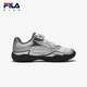 FILA Fila pebble shoes children's running shoes 2025 summer new sports shoes thin sole mid-large children's ballet shoes Fila white/space silver-AWS 35 inner length 22.0cm