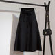 FZMF Suit de jupe à tempérament gras de grande taille pour femmes Summer 2025 Nouvelle chemise à la mode en deux pièces pour femmes Top à manches courtes + jupe noire # 683 XL Recommandation [116-130jin [Jin est égal à 0,5 kg]]]