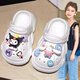 Huota (Huota) Kulomi Girls 'Cave Shoes Summer 2025 New Children's Anti-Slip Baby Boot Boot Sandalias Fashion Fashion White [Vertical] 34