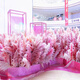 JPHZNB customized simulated reed landscaping internet celebrity outdoor check-in mall March 8 Women's Festival Beauty Flower Art Scene Decoration Pink Reed Combination 6 Deposit details please 6187