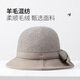 Hengyuanxiang middle-aged and elderly women's autumn and winter elegant temperament hat for mother's birthday gift, coffee color