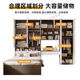 Zhibang (Zbom) Tatami kleiner Wohnungsbettschrank integrierter Kleiderschrankschreiber Kinderbett Multifunktionskombination Aufbewahrung Schlafzimmer Schlafzimmer Cloakroom White Eiche Farbbett vertikale Schrank Deckenschrank + Computertisch + Matratze 1350 mm*2000 mm [Massivholz Ökologische Board]