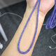 Library selected super 3.5-5mm tanzanite clean rich color glossy disc beads abacus beads DIY bracelet necklace beads 3.5-5.3mm one piece 40cm