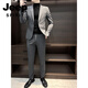 JEEP SPIRIT suit suit casual men's small suit jacket autumn and winter 2025 new business sense handsome slim Korean style casual dark gray single suit M recommended 100Jin Jin equal to within 0.5 kg