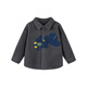 Mini Bala shirt for boys and girls Spring anti-static polar fleece top New Year intangible cultural heritage joint cold gray 20505 80