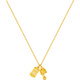 Saturday blessing and peace bell abacus gold necklace women's gold pendant birthday gift price A0615183 about 3.46g