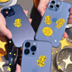 Beautiful, sticking gold foil on mobile phone can stick to health, good health, persimmons, please make money, use waterproof stickers for many scenes Mobile phone stickers [set of 5 pictures]
