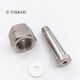 
Miaopu Le 316 cylinder valve connector CGA180 CGA580 CGA330 CGA320 nitrogen hydrogen CGA679 inner wire reverse teeth-1/4NPT outer wire
