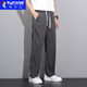 Woodpecker Tennis Jeans Men 2025 Spring New Loose Straight Pantals Men's Pantal Casual Pantals Men's Men's Men's Men's 1048 Dark Grey XL Recommandé 120-150jin [Jin est égal à 0,5 kg]