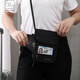 Potravel.Design Crossbody Passport Bag Rfid Antir-theft Bolsa de almacenamiento de almacenamiento Caso de protección de cuello Tarjeta de teléfono móvil Billetera Negro