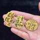 Beautiful, sticking gold foil on mobile phone can stick to health, good health, persimmons, please make money, use waterproof stickers for many scenes Mobile phone stickers [set of 5 pictures]
