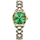 
Shanghai official website fully automatic mechanical women's watch women's waterproof luminous diamond-inlaid double calendar Korean female student wrist high-end women's 690-white silver belt adjusting watch