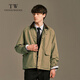 Teenie Weenie Bear Men's Simple Jacket 2025 Autumn and Winter New Casual Retro Fashion Trend Jacket Dark Khaki L