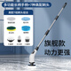 JCZS German quality electric cleaning brush waterproof long handle bathroom toilet multi-functional household floor brush machine electric brush bathroom floor scrubbing brush waterproof longer battery life rechargeable 7 types of cleaning brush heads