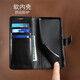 MR.GJ适用红米note14pro手机壳翻盖式皮套钱包款插卡外壳全包防摔软内壳磁扣保护套 红米note14pro【黑色】