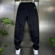 Kai Sheng Tun Kaishengdun Meng Hermano Casual Pantalones Casuales Hombres 2025 Summer NUEVO CARGA Pantalones de carga de moda Hombres Versátiles Versátiles Pantalones rectos Pantalones rectos Black Straight 32 (125-135Jin [Jin equivale a 0.5 kg])