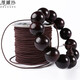 Venus silk elastic bracelet rope Buddha bead thread DIY crystal bracelet thread Wenwan Buddha bead string thread elastic thread elastic band through the beads Brown 1.0 Cardigan cored thread