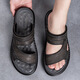 Yierkang sandalias para hombres nuevas sandalias masculinas para hombres al aire libre látex dual látex suave sin deslizamiento Vietnam zapatos de playa casuales hombres 9715_gray 38