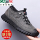 CARTELO 100% full cowhide men's shoes for men's genuine leather sports and casual leather shoes plus velvet cotton shoes outdoor hiking shoes for men 9226 single shoes black 41