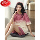 Langsha 2025 Nouveau pyjamas pour les shorts de coton pur d'été pour femmes Le style d'été du printemps et de l'automne peut être porté à l'extérieur de la maison de vêtements à la maison CKE-6172 XL (120-140jin [Jin est égal à 0,5 kg]) Code égal