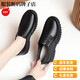 Satchi Light Luxury Mutterschuhschuhe echtes Leder komfortable weiche Sockelschuhe Frühling 2025 Neue mittlere und ältere Frauenschuhe tiefe Mundschuhe flacher Sohle LZL6231 Brown 37
