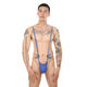 Strap adjustable jumpsuits for men's underwear men's sexy underwear men's sexy gay nightclub underwear white (bd) men's single size