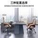 Furicco Office Chair Lüge, Chefstuhl echtes Leder, ergonomischer Computerstuhl, Haus großer Klassenstuhl, hoher Rückenstuhl (Dark Brown 3A Cowhide-Nd9719)