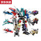Der 6-in-1-Roboter, King Kong Student Boy Toys, Kindertagesgeschenke, 6-in-1-Super-Legierung Gott des Krieges/14126-in-1-Superlegierung