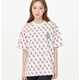 MLB trendy brand NY couples diamond presbyopia full print T-shirt casual short-sleeved same style 24 summer half-sleeved DT-9923 khaki L recommended 130-150Jin [Jin equals 0.5 kg]