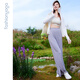 
Fan Sheng Yoga High Waist Wide Legs Women's Summer Loose Slim Casual Thin Light Sunscreen Trousers F15917 Iceland Gray XL