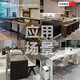 
He Jian Gongpu's central island platform telescopic hidden track kitchen bar extension guide rail dining table pull table slide rail hardware guide rail 1700mm total length/stroke 1585mm