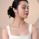 Dara Natural Freshwater Nuclear Pearl Necklace Highlight Versatile Full Bead Chain for Elders Birthday Gifts for Women and Practical for Self-Wearing