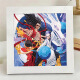
Nezha: The Devil Child's Sea Diamond Sticker Children's Handmade Diy Material Pack Diamond Paste Ao Bing 7371 Wooden Frame + Tools + Color Box