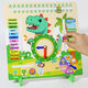 Shantoulin Village Montessori Kalender Uhr Unterricht AIDS Kinderwetter Kognition Board Datum Erkennungstabelle und Zeitpuzzlespielzeug 3 bis 6 Jahre altes Kalender Clock Board Englisch Board