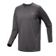 Archaeopteryx Cormac ls Protección solar para hombres seca rápida y transpirable Camiseta de manga larga X9719 Black Gris Negro Heather x00000971 M