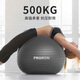 PROIRON yoga ball 75cm extra large fitness ball men's thickened explosion-proof Pilates balance ball elegant gray