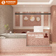 Fun Shop Designer farbenfrohe Bubble Terrazzo Keramikfliesen Laden Schönheitssalon Bekleidungsgeschäft Hotel 60x120 Antike SE12126L Zeit Orange 600*1200