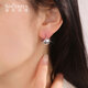 Shengshi Qiyuan platinum earrings pt950 genuine platinum ear hook earrings ear buckle platinum earrings pine cone earrings for women 5.6g (pair)