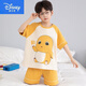 Disney Boys Pyjamas printemps et été coton pur Nezha 2025 Nouveaux shorts à manches courtes Boys minces pour enfants à domicile Children-691 175 L Taille (recommandée 160-165)