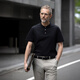 Pflege des Lords 丨 Sonic 丨 Summer Herren kurzärmelig Henry Neck Polo Shirt Business T-Shirt 098601 Jungle Green L.
